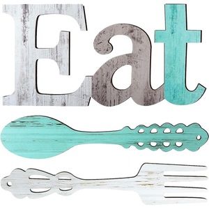 💗Set of Eat sign, Fork & Spoon Wall Decor💗 NWT